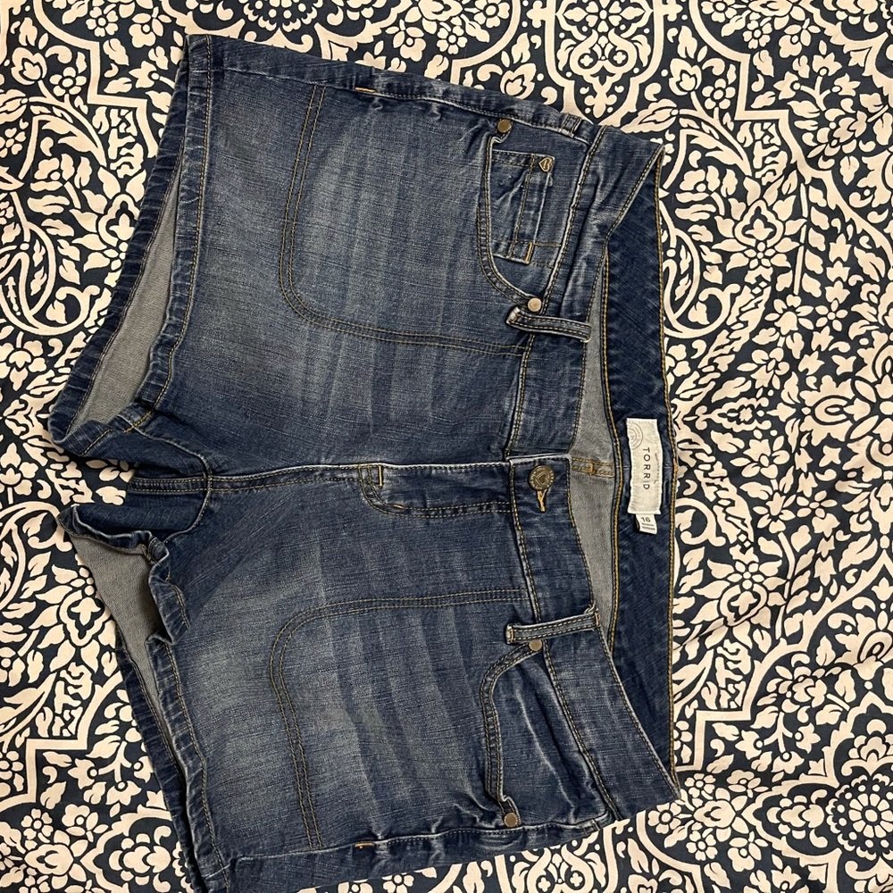 Denim shorts